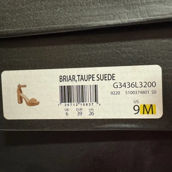 Naturalizer Womens Briar Sandal Taupe Suede Size 9 M - Picture 6 of 6